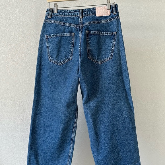 Zara Women's Denim Wide-Leg Jeans - Picture 3 of 4